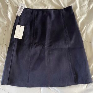 Babaton Blue Mini A-line Skirt for Work